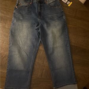 Frye Women’s Cuffed Blue Jeans